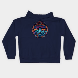 Magic mushroom forest Kids Hoodie